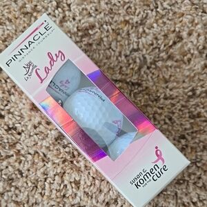 Pinnacle Lady Golf Balls - Pink Ribbon Edition, Nwt, Each Box Has 3 Balls